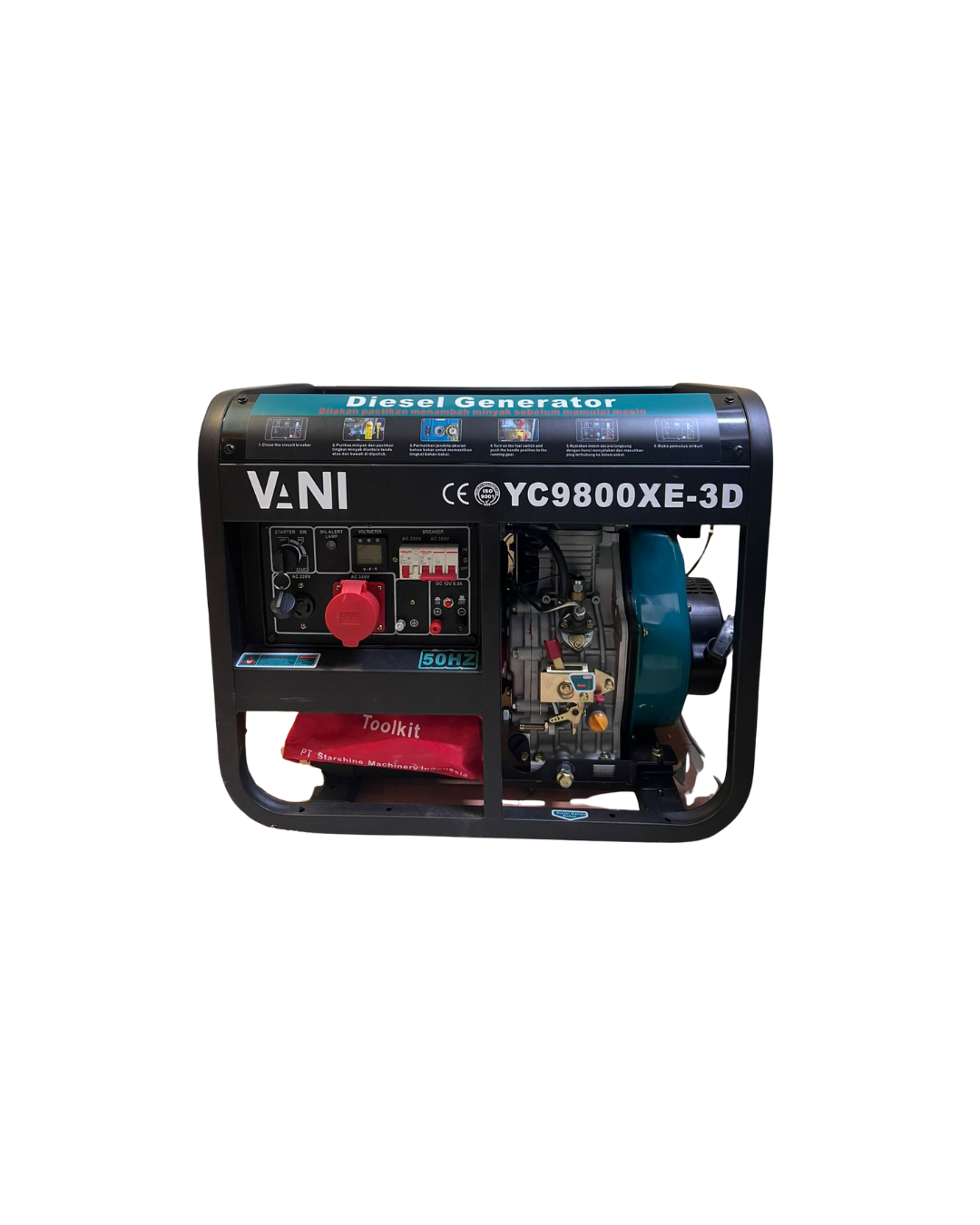 Genset Open VANI YC9800XE-3D 9.3KVA Diesel