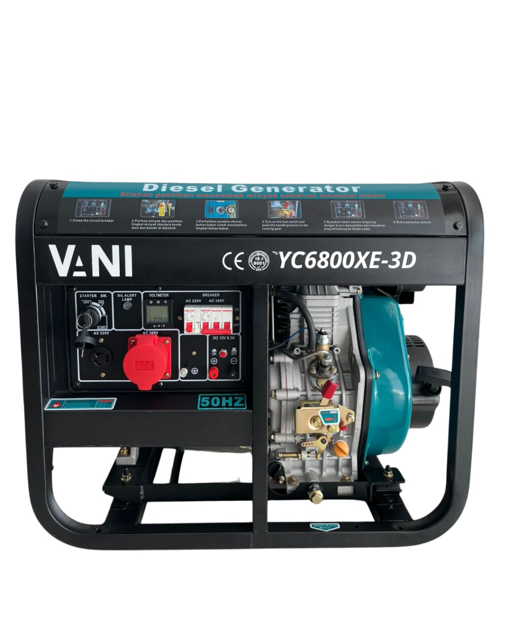 Generator Open VANI YC6800XE-3D 6.25 KVA Diesel
